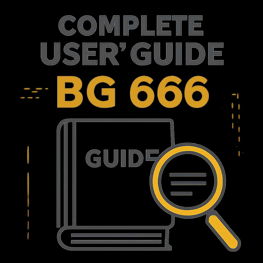 Illustration summarizing key features of the Complete BG 666 User Guide.
