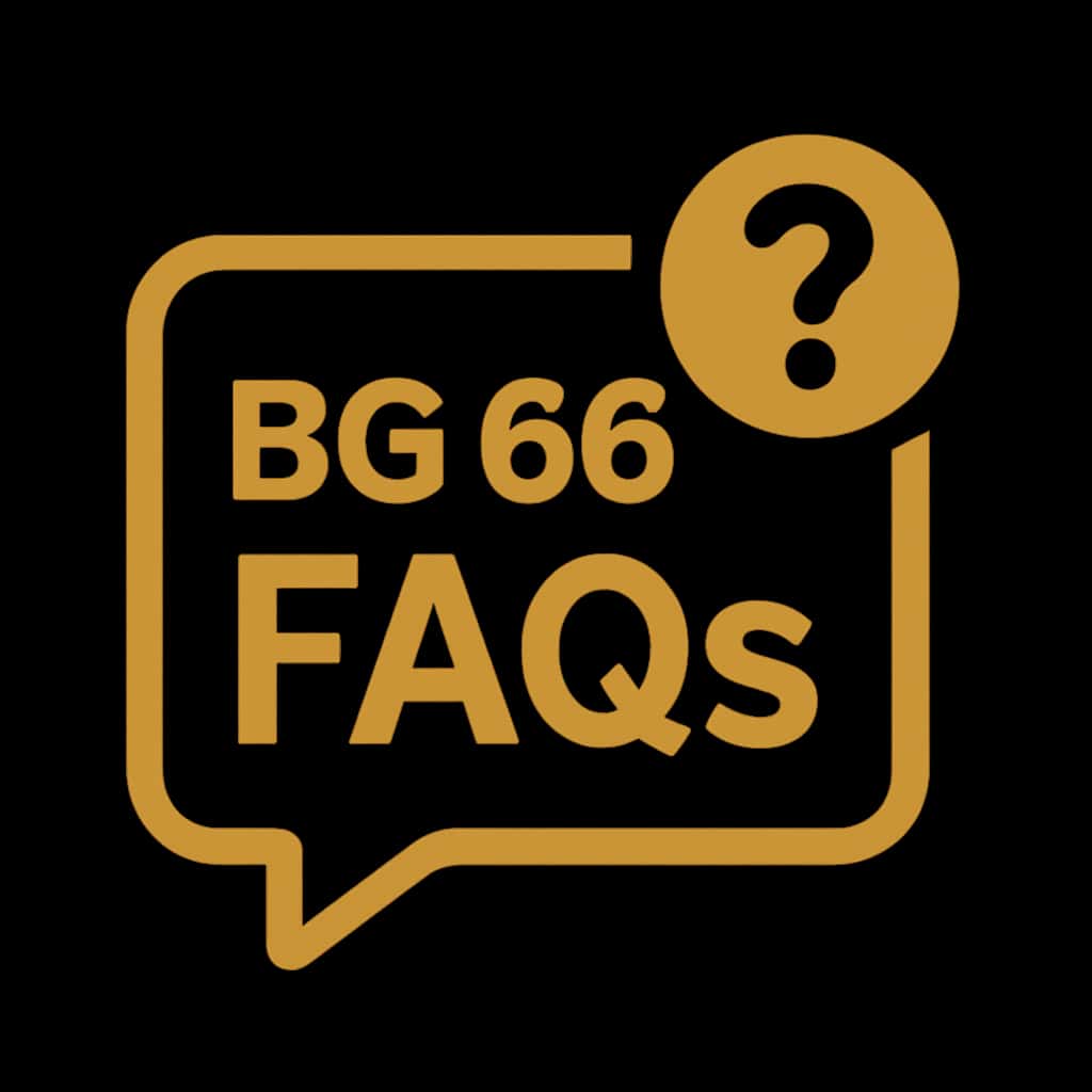 Icon representing BG 666 FAQs for user support.