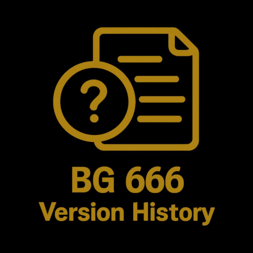 Icon representing BG 666 Version History.